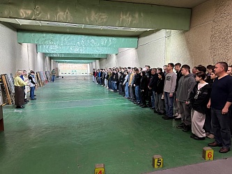 Проходят соревнования по стрельбе из пневматического оружия в рамках областных Молодежных игр среди студентов профессиональных образовательных организаций учебного года 2025-2026